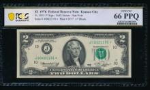 1976 $2 STAR FRN PCGS 66PPQ