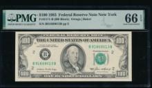 1985 $100 New York FRN PMG 66EPQ