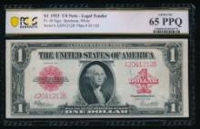 1923 $1 Legal Tender Note PCGS 65PPQ