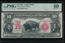 1901 $10 Bison Legal Tender Note PCGS 40