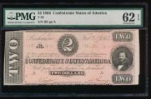 1864 $2 T-70 Confederate PMG 62EPQ