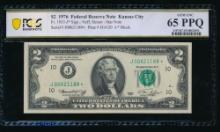 1976 $2 STAR FRN PCGS 65PPQ