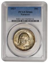 1927 Vermont Commemorative Half Dollar PCGS MS66