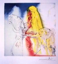 Lady Godiva Lithograph by Salvador Dali