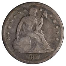 1871 Seated Liberty Dollar