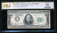 1934A $500 Philadelphia FRN PCGS 55