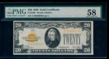 1928 $20 Gold Certificate PCGS 58