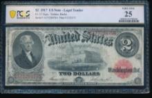 1917 $2 Legal Tender Note PCGS 25