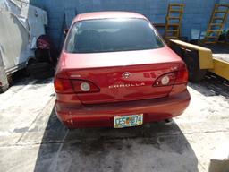 TOYOTA COROLLA FOR PART