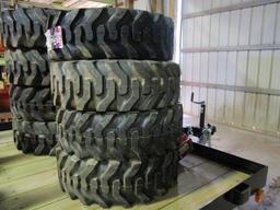 4 SKIDSTEER TIRES 10-16.5,  8 PLY