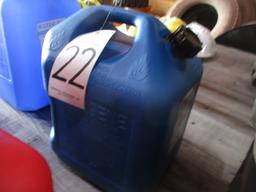 BLUE 5 GALLON KEROSENE CONTAINER