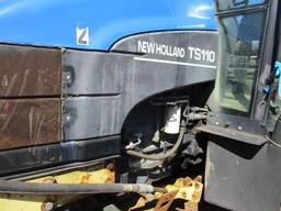 NH TS1100 TRACTOR W/SIDE & REAR MOWERS,