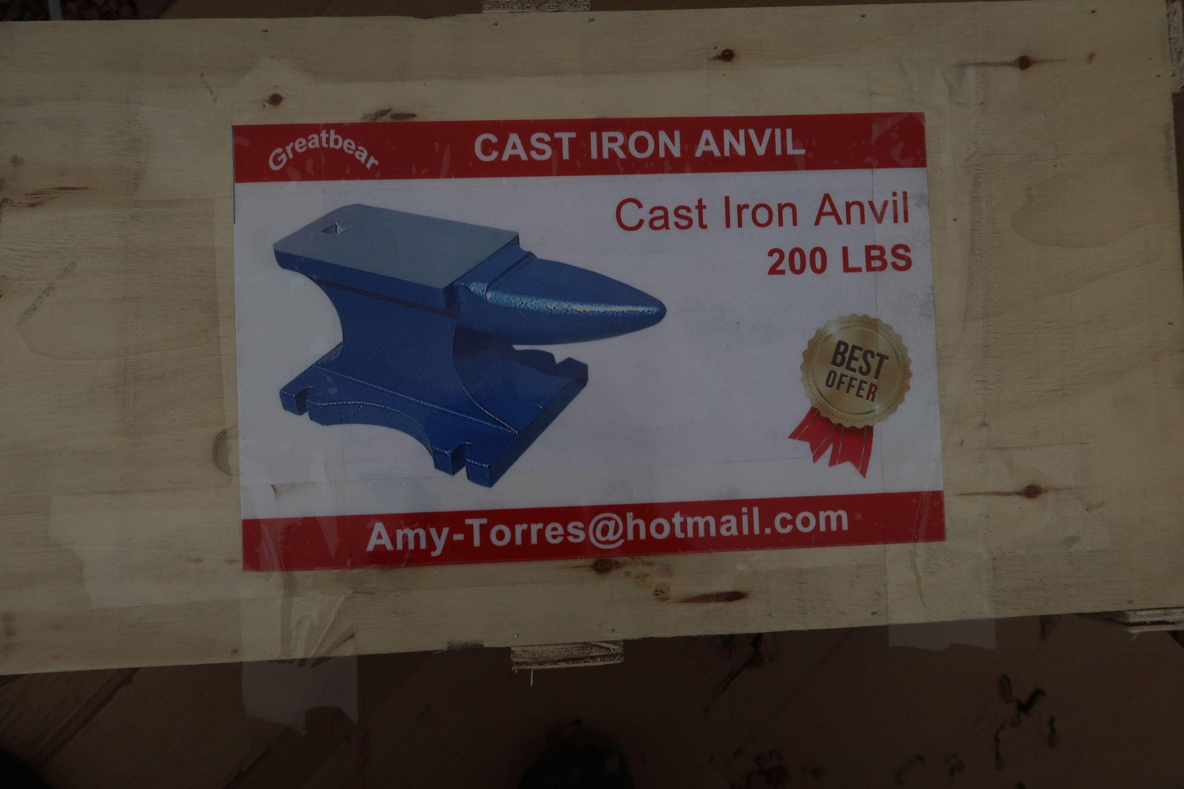 200lb Cast Iron Anvil