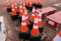 Brand New Set Of 50 Safety Highway Cones