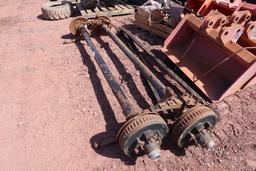 Pair Of Used 6 Bolt Trailer Axles