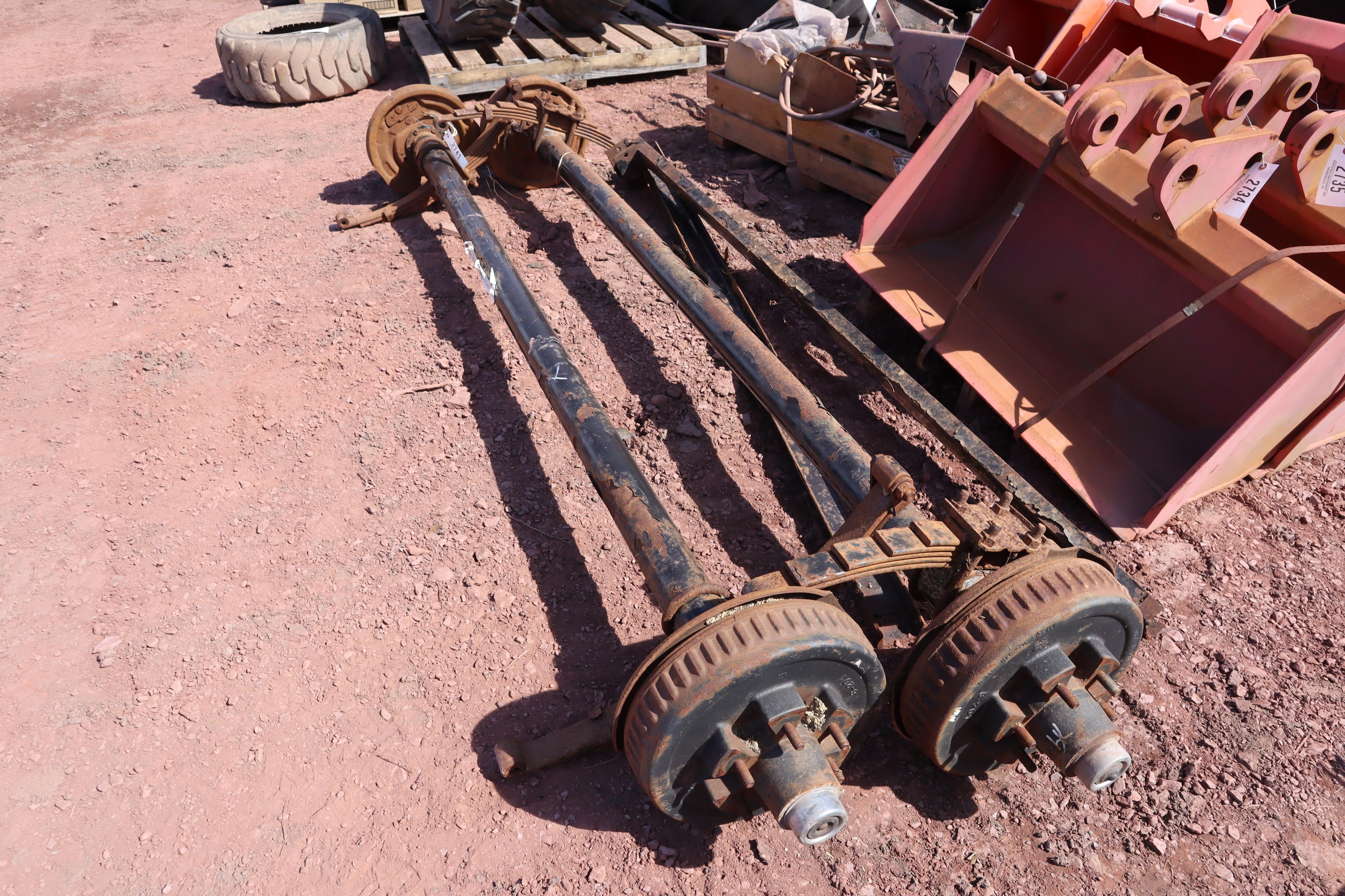 Pair Of Used 6 Bolt Trailer Axles