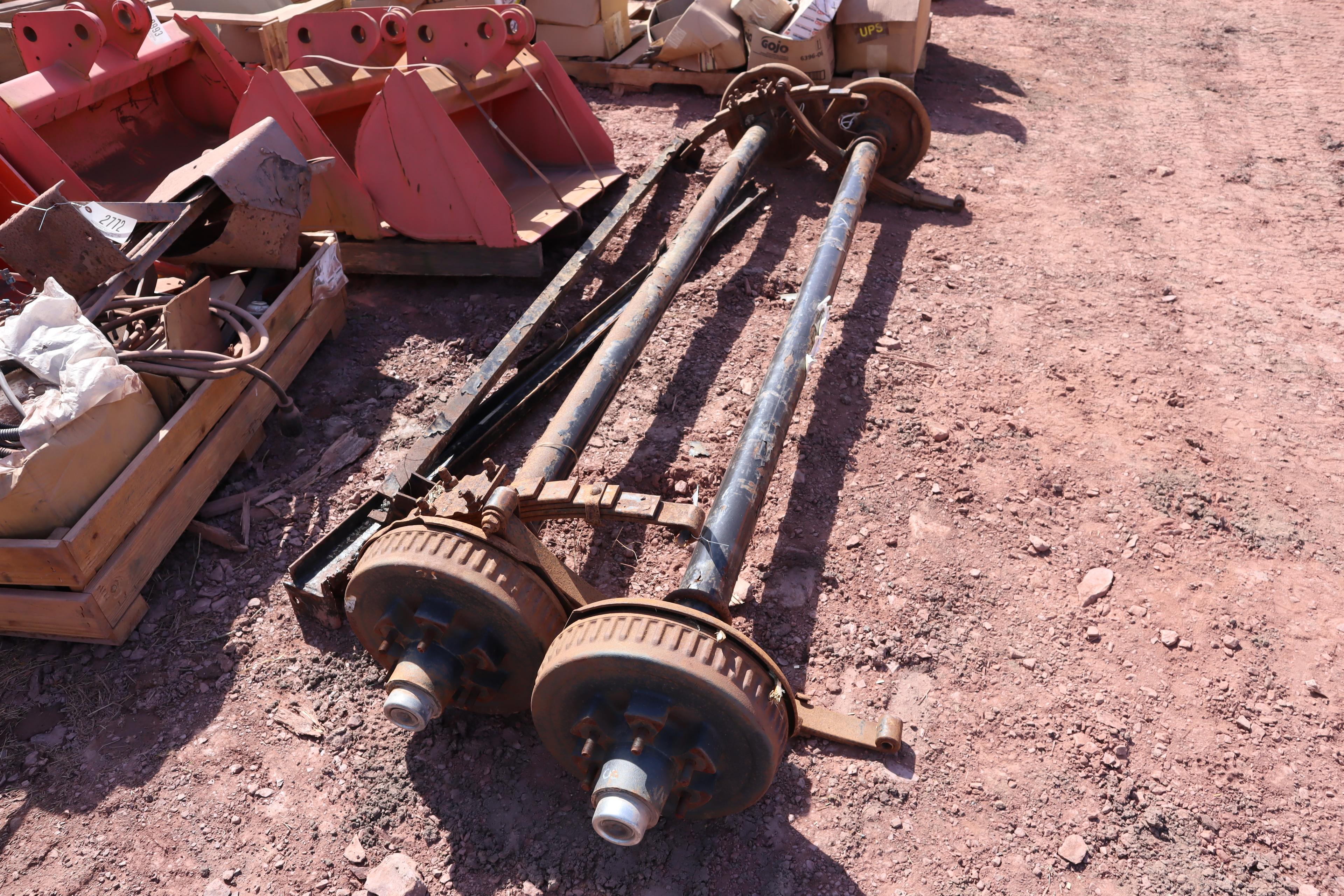 Pair Of Used 6 Bolt Trailer Axles