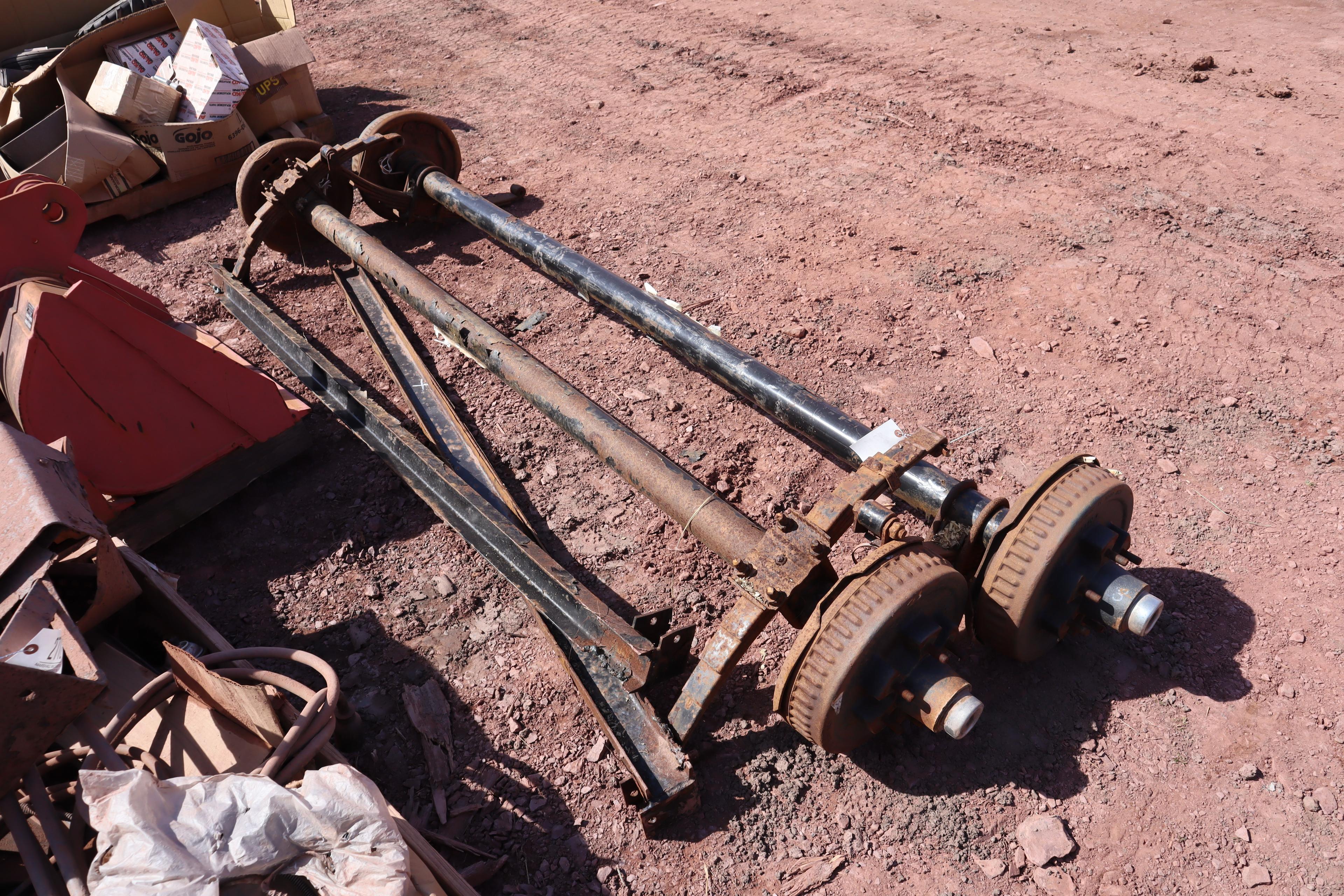 Pair Of Used 6 Bolt Trailer Axles