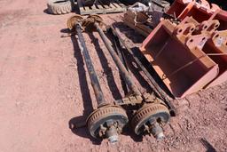 Pair Of Used 6 Bolt Trailer Axles