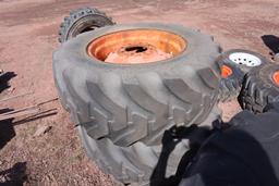Pair Of Used 17.5L-24 Tires On Rims
