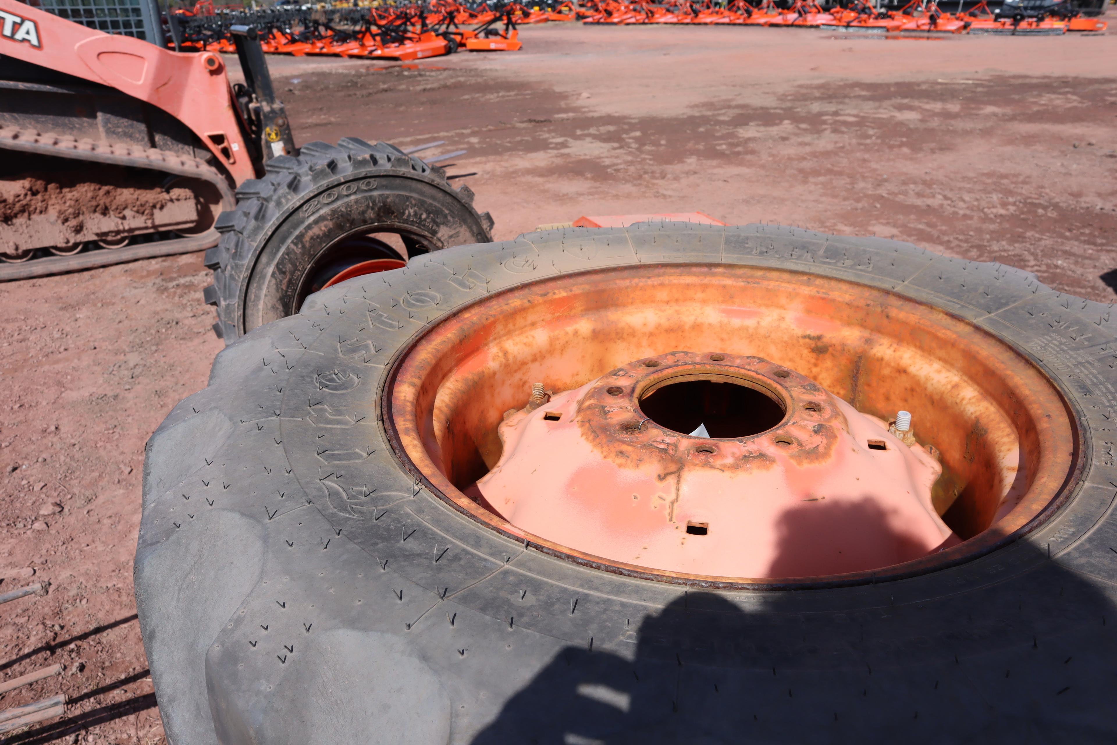 Pair Of Used 17.5L-24 Tires On Rims