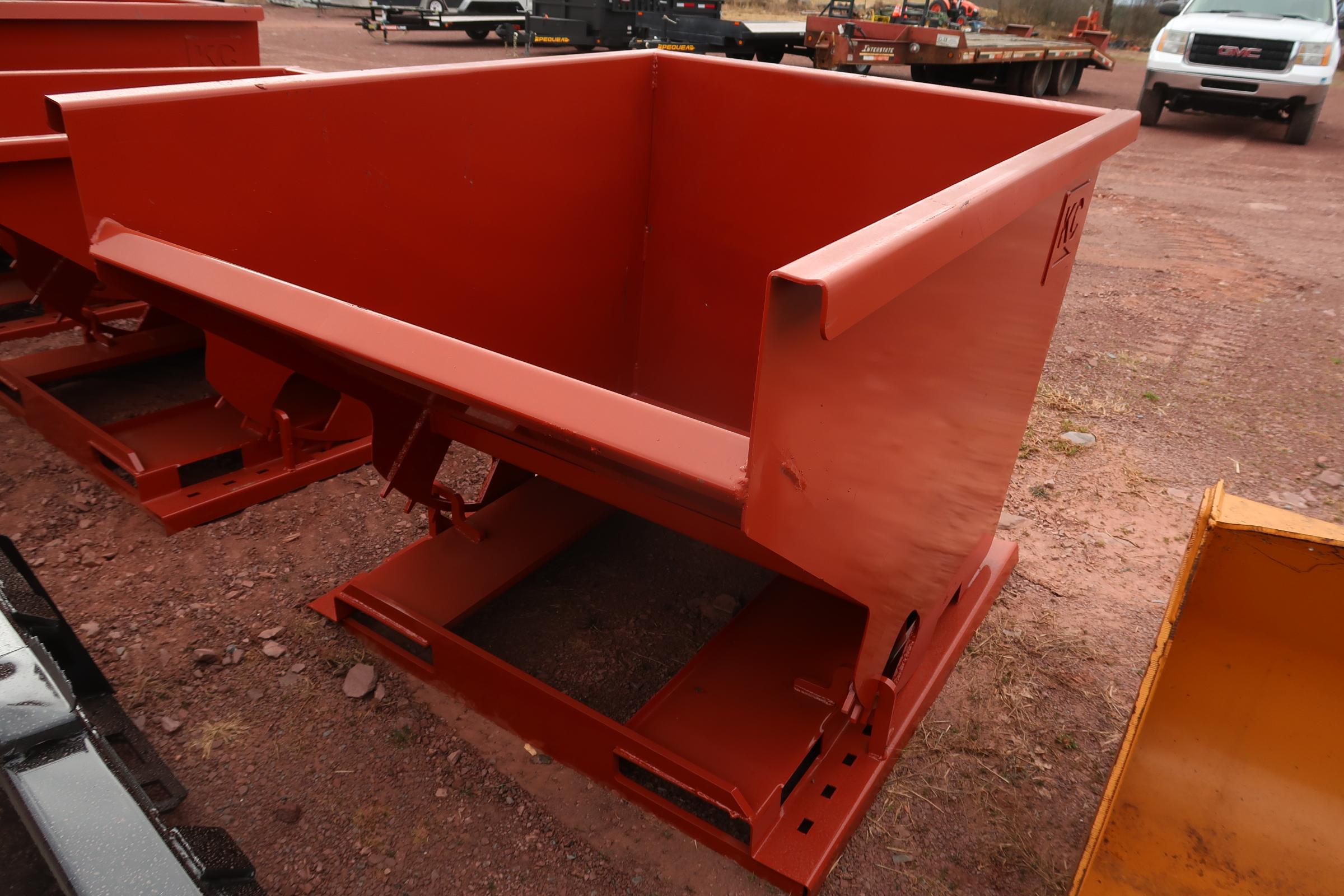 Brand New 2 CY Self Dumping Hopper With Fork Pockets