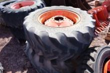 Pair Of Used 17.5L-24 Tires On Rims