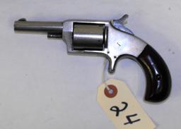 HOPKINS AND ALLEN LEADER 32 RF 5-SHOT NICKELED REVOLVER