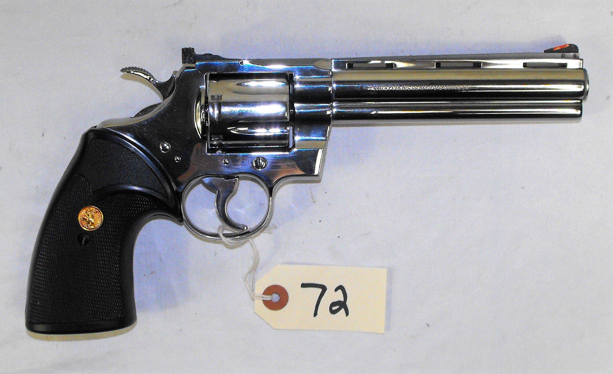 COLT PYTHON 357 MAG 6-SHOT DOUBLE ACTION “BRIGHT STAINLESS” REVOLVER