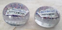 Pair of Glass Paperweights