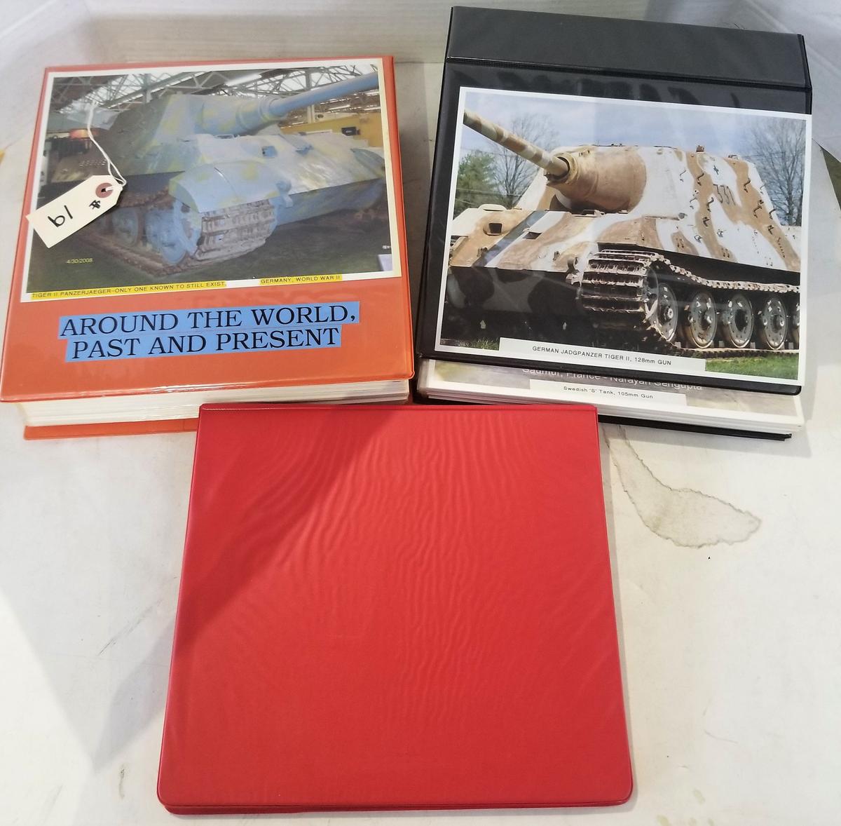 Three (3) Photo Albums of Military Tanks