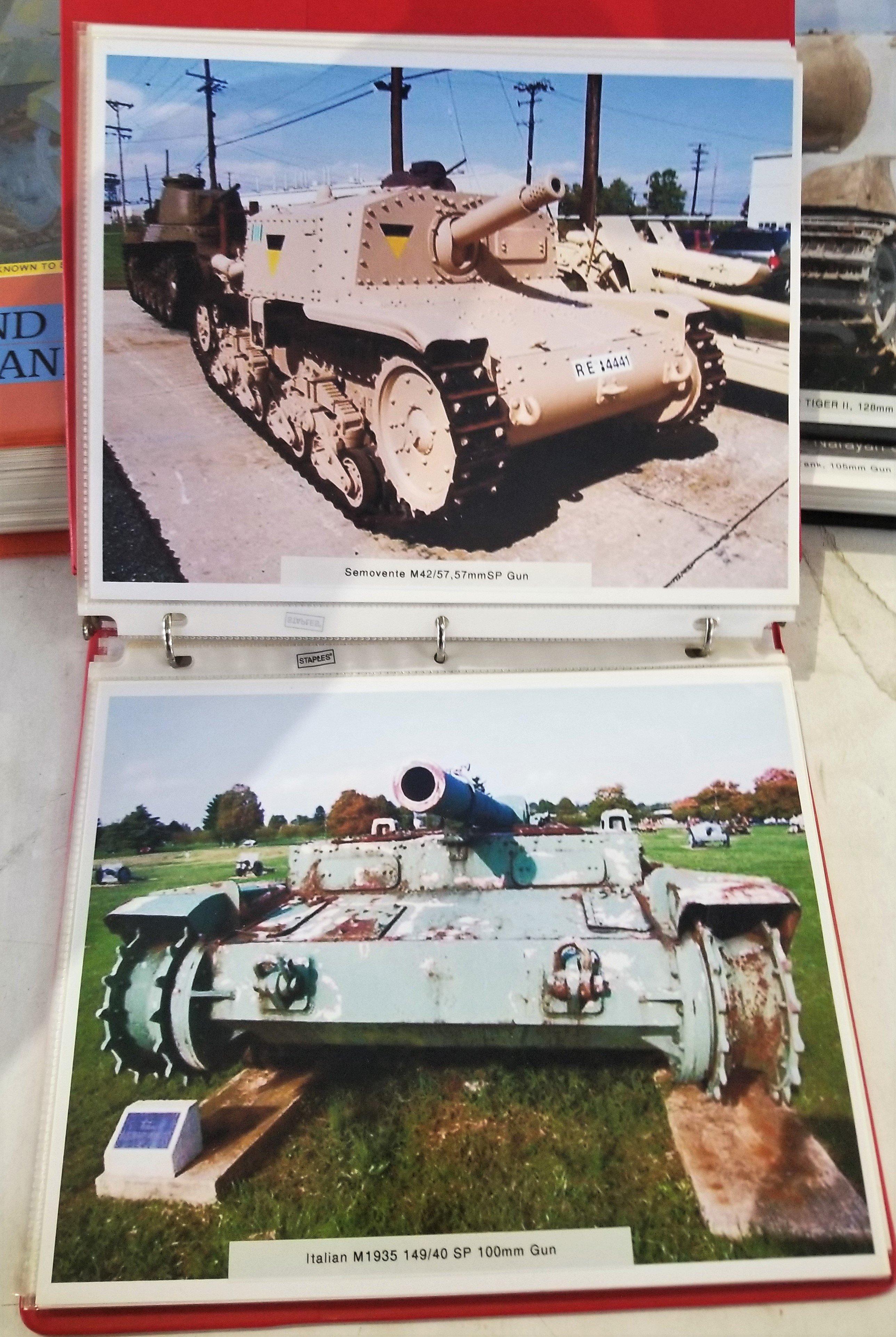 Three (3) Photo Albums of Military Tanks