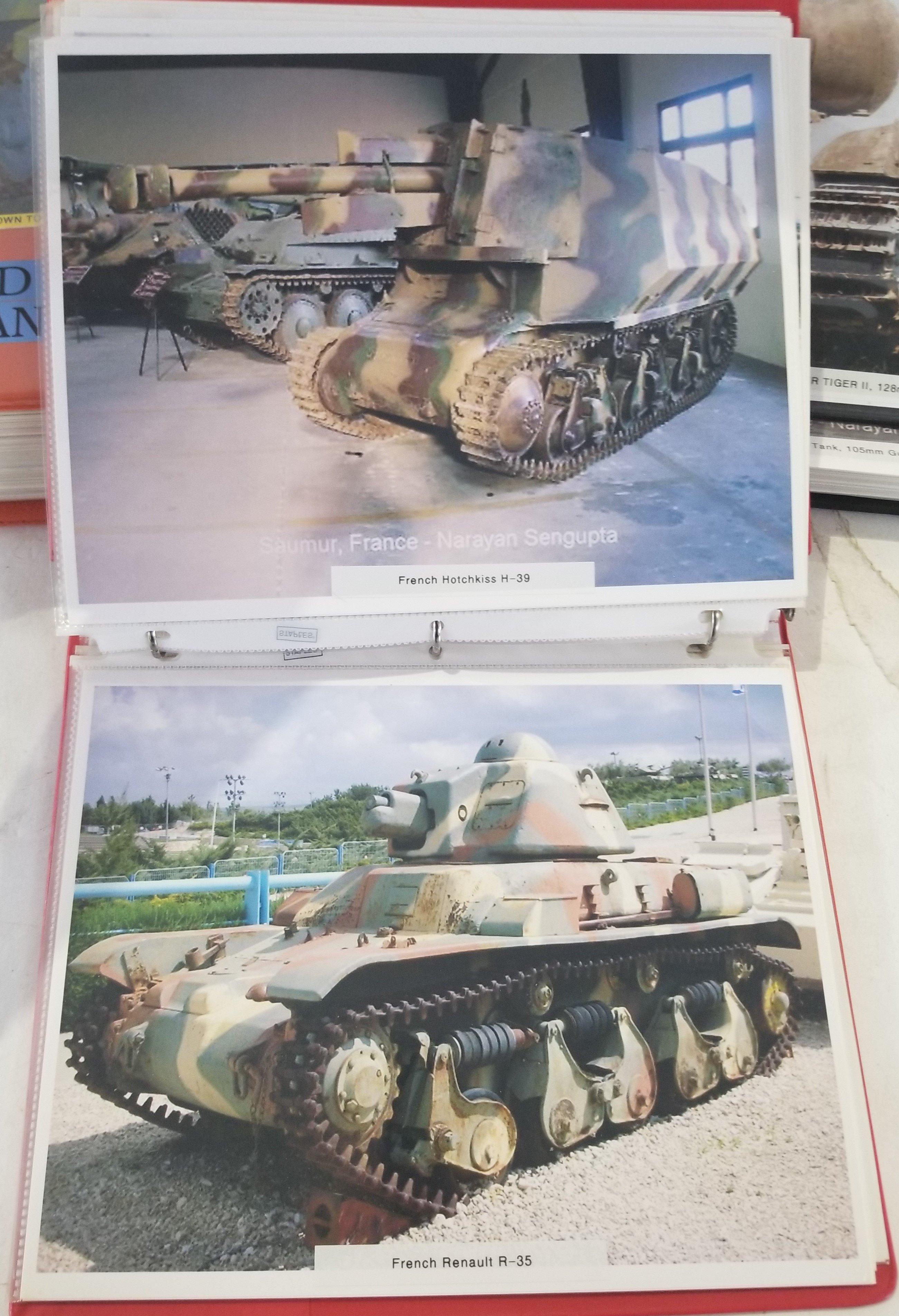 Three (3) Photo Albums of Military Tanks