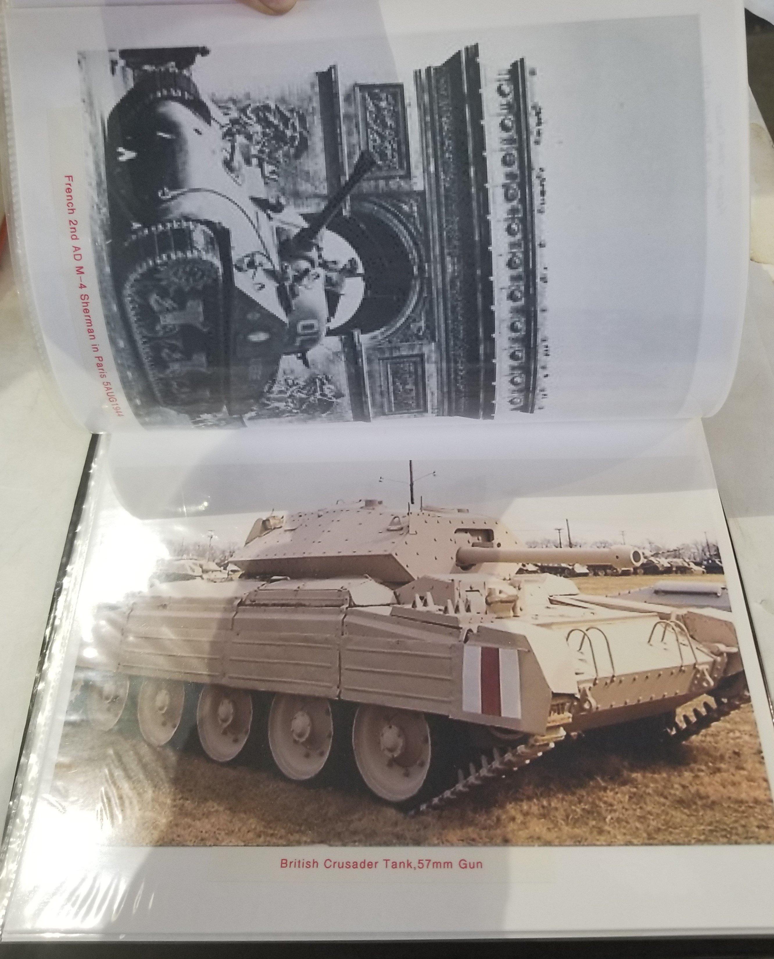 Three (3) Photo Albums of Military Tanks