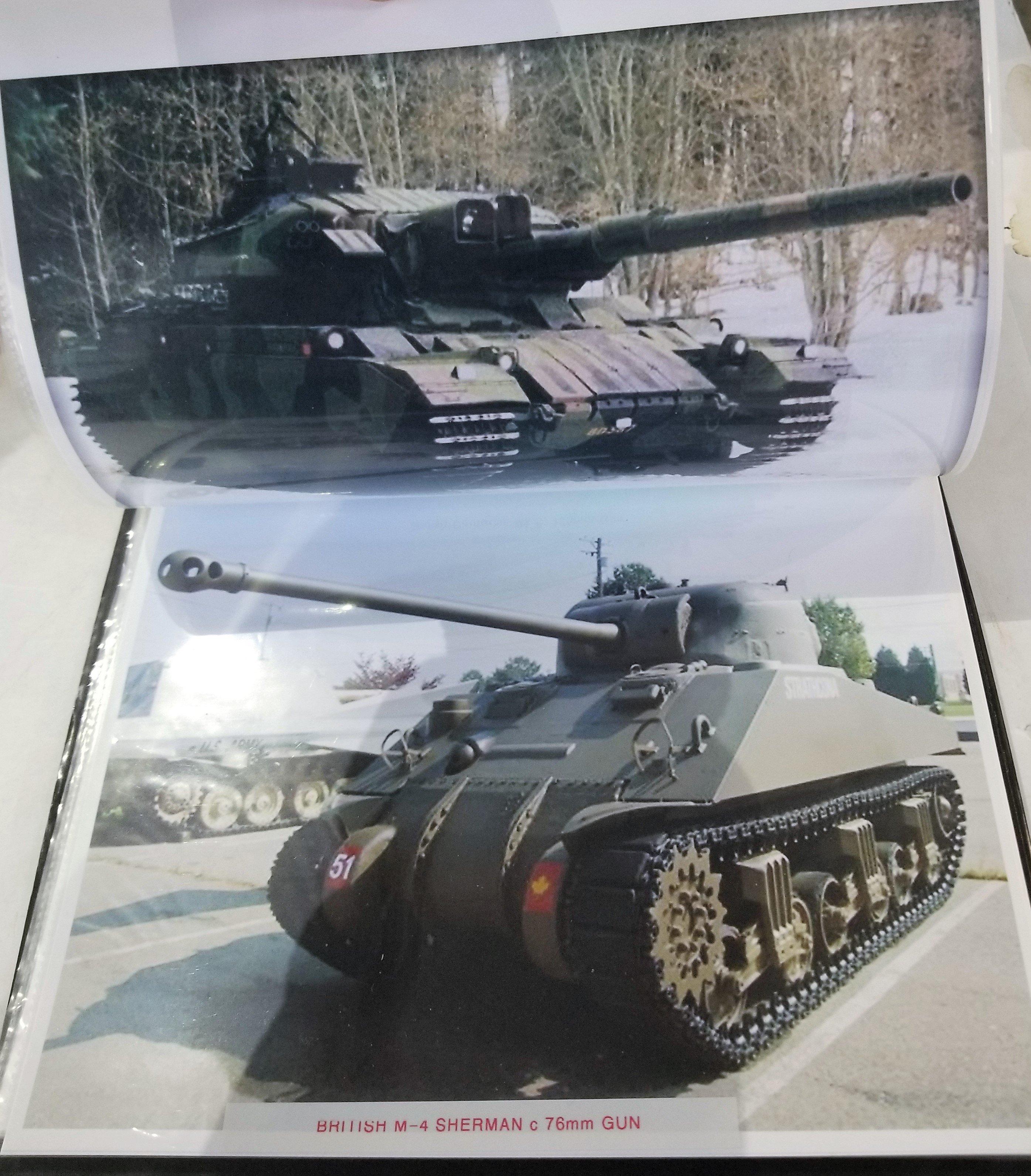 Three (3) Photo Albums of Military Tanks