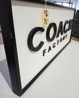 Coach Factory Modern Wooden Sign