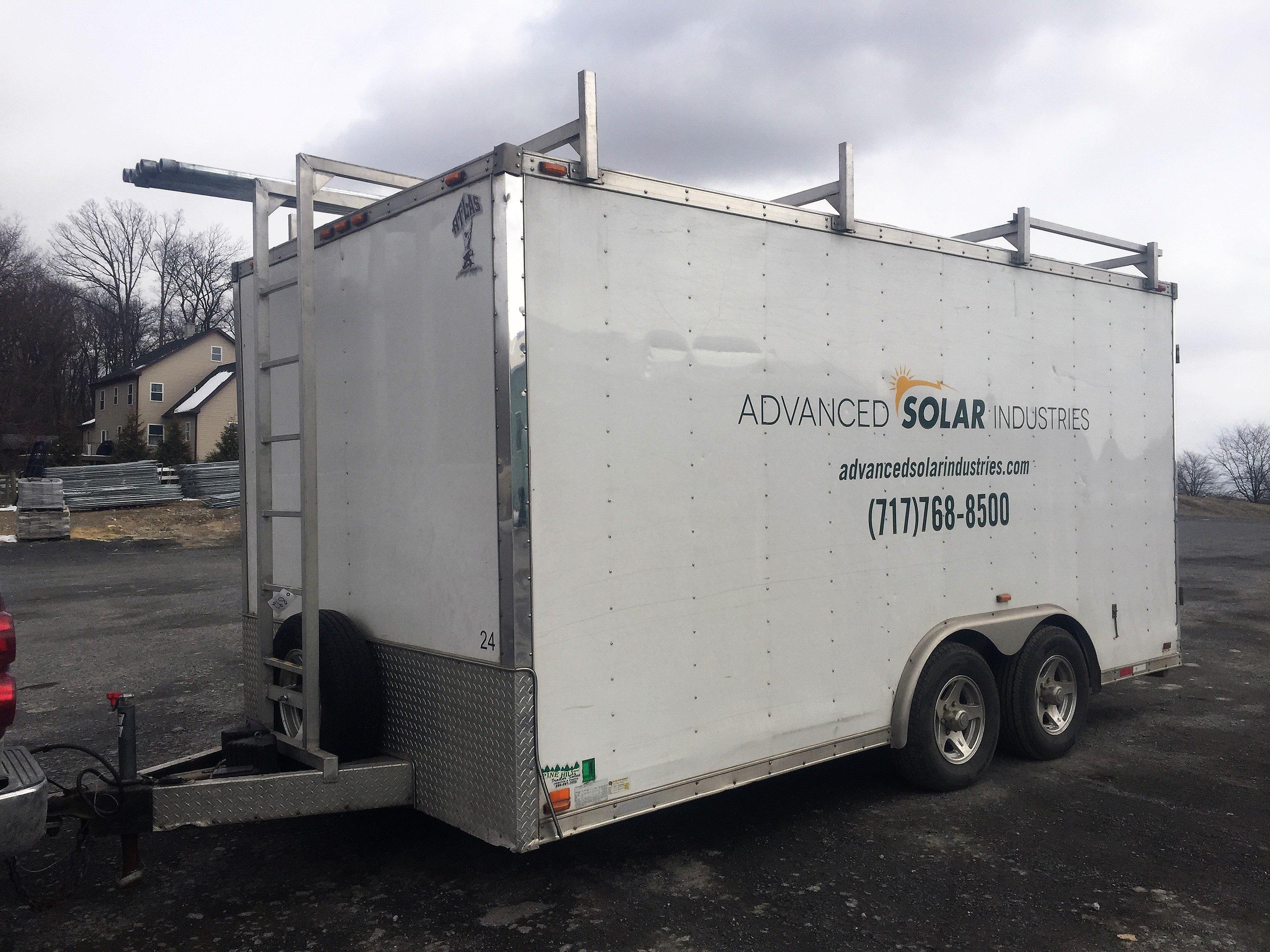 2010 Atlas Enclosed Trailer w/ladder racks