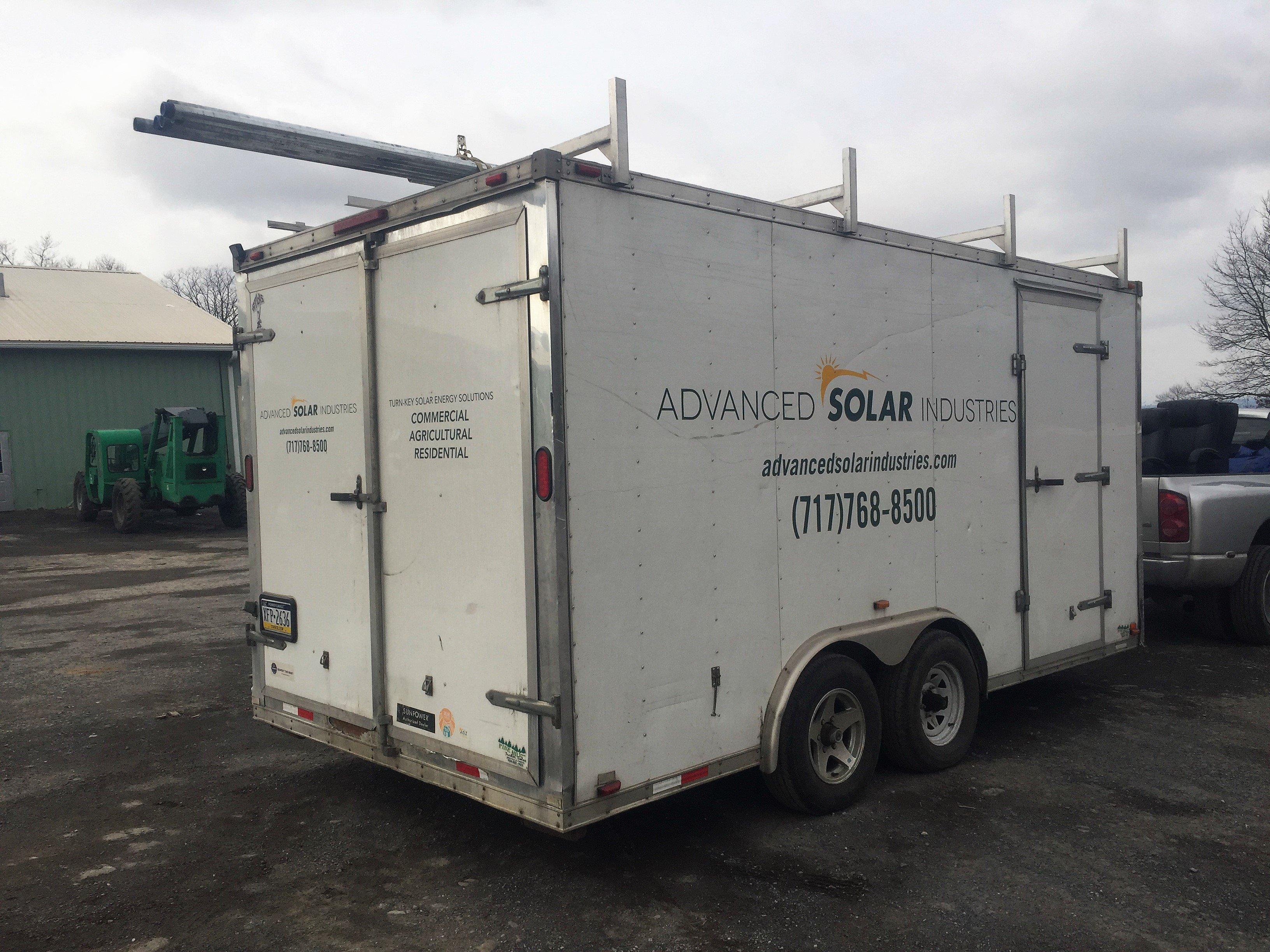 2010 Atlas Enclosed Trailer w/ladder racks