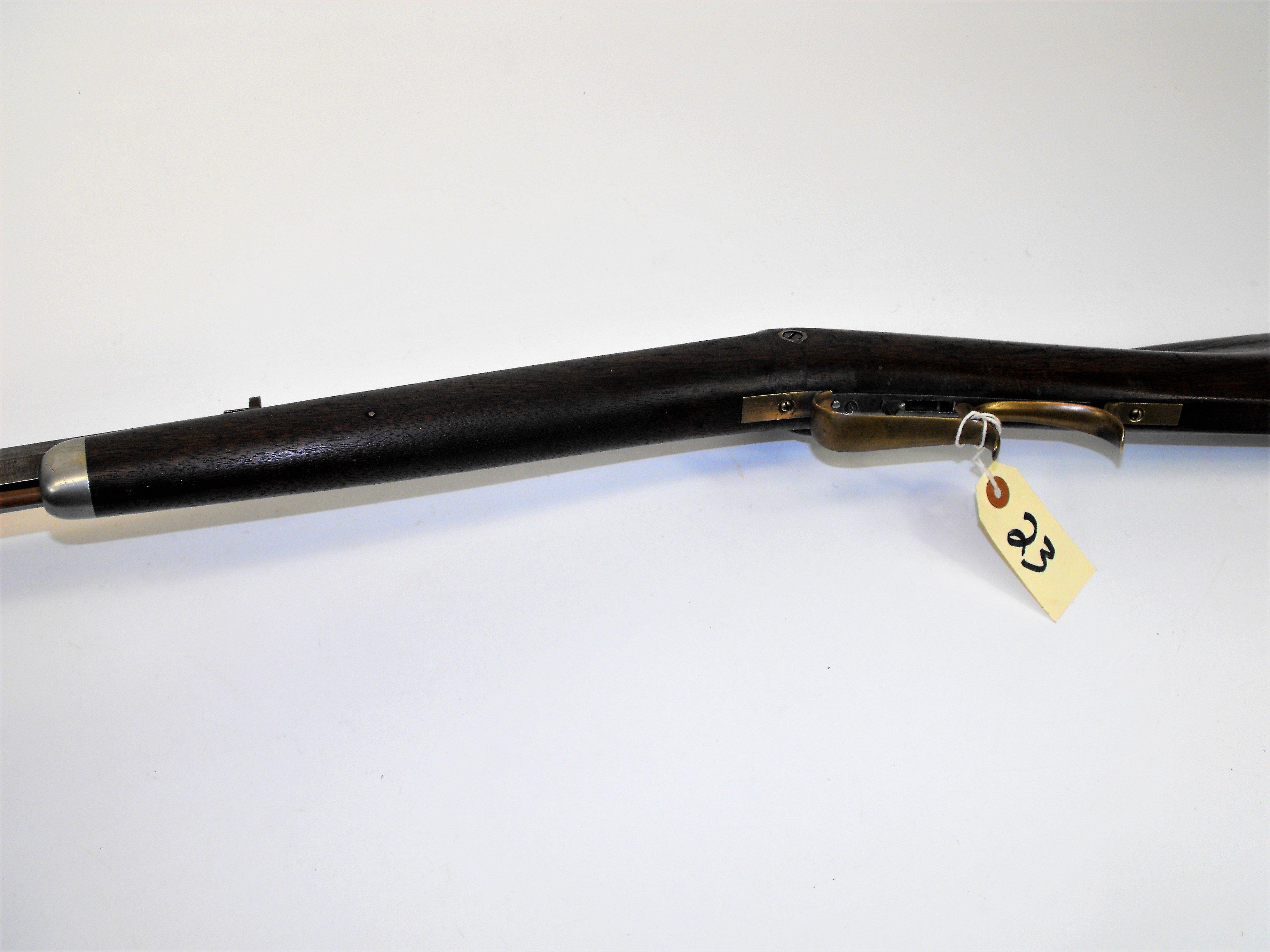 H. RAISON 1889 32 CAL HALF-STOCK PERCUSSION PA LONG RIFLE