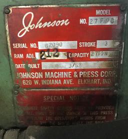 Johnson 27 Ton Press