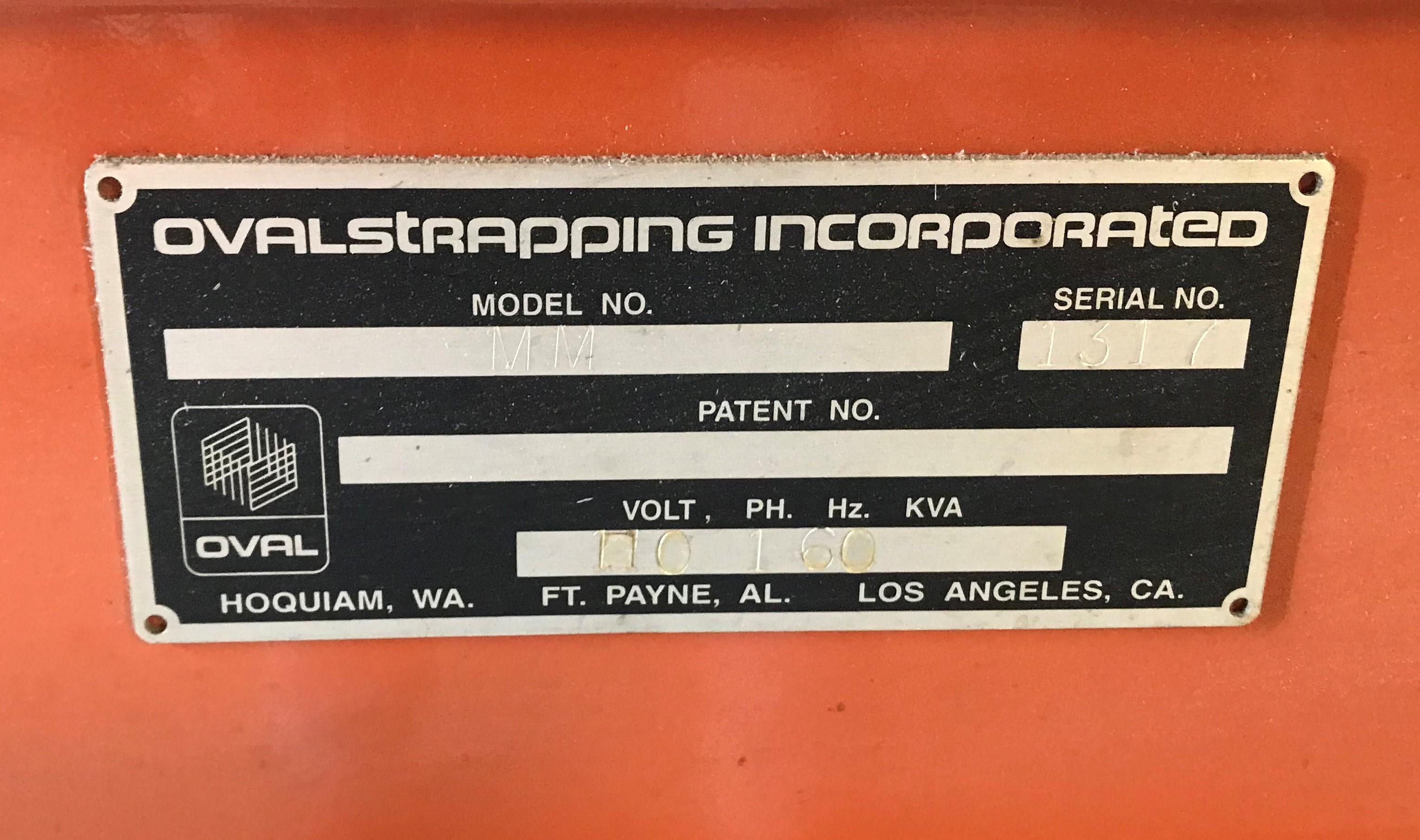 Oval Strapping Inc Strapping Machine