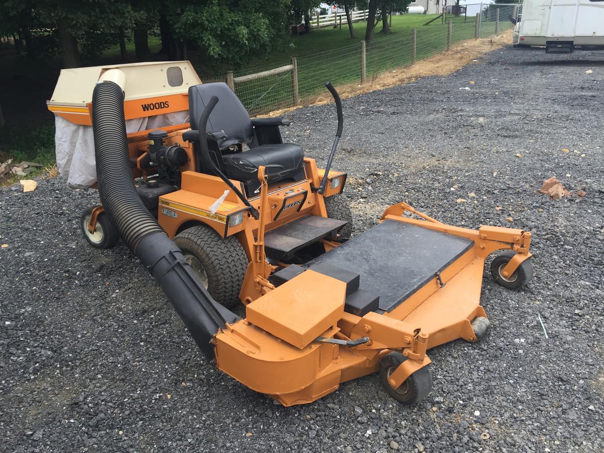 Woods 5250 zero turn mower w/53" deck & bagger system