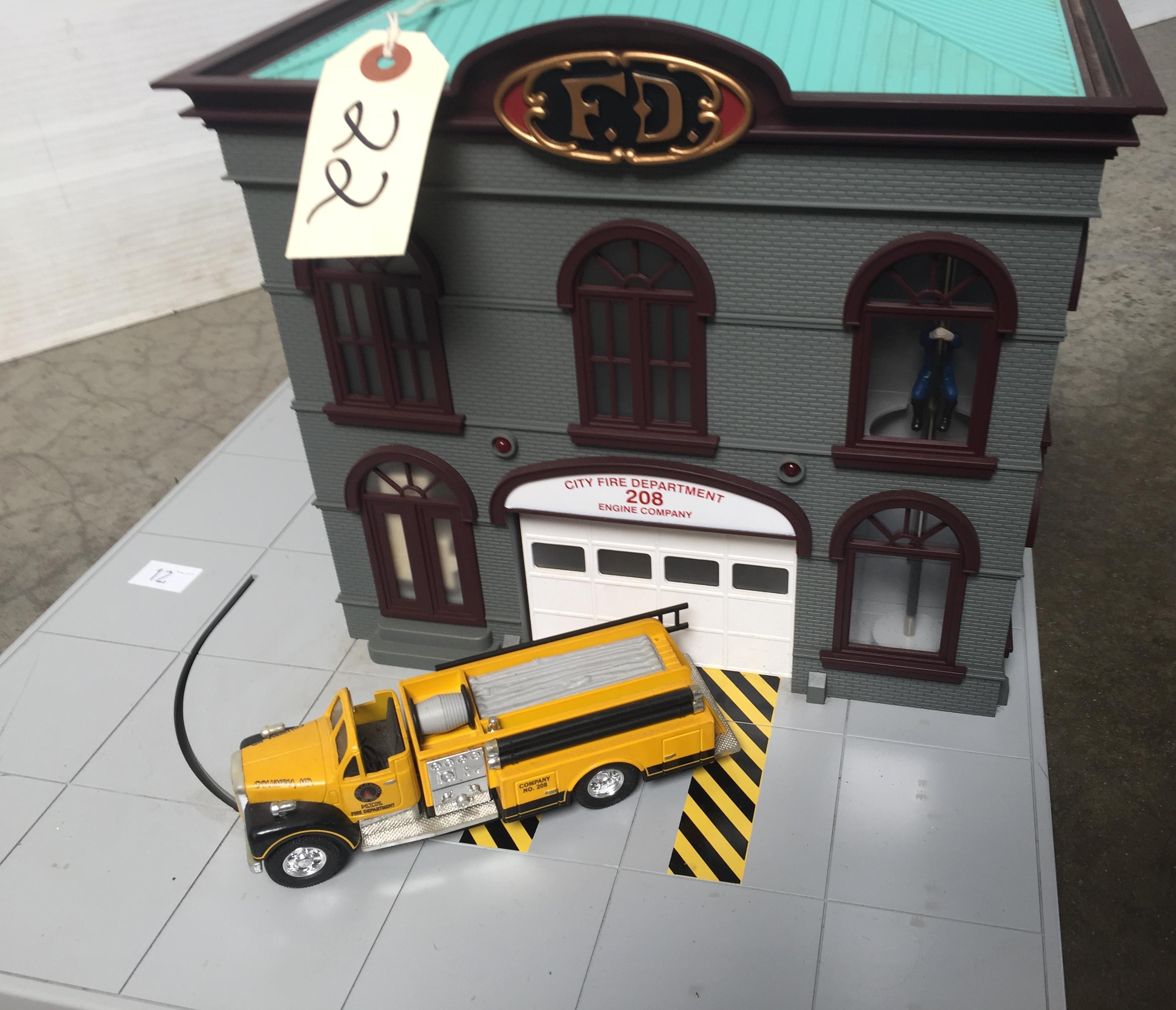 MTH RAIL-KING 30-9159 OPERATING FIREHOUSE