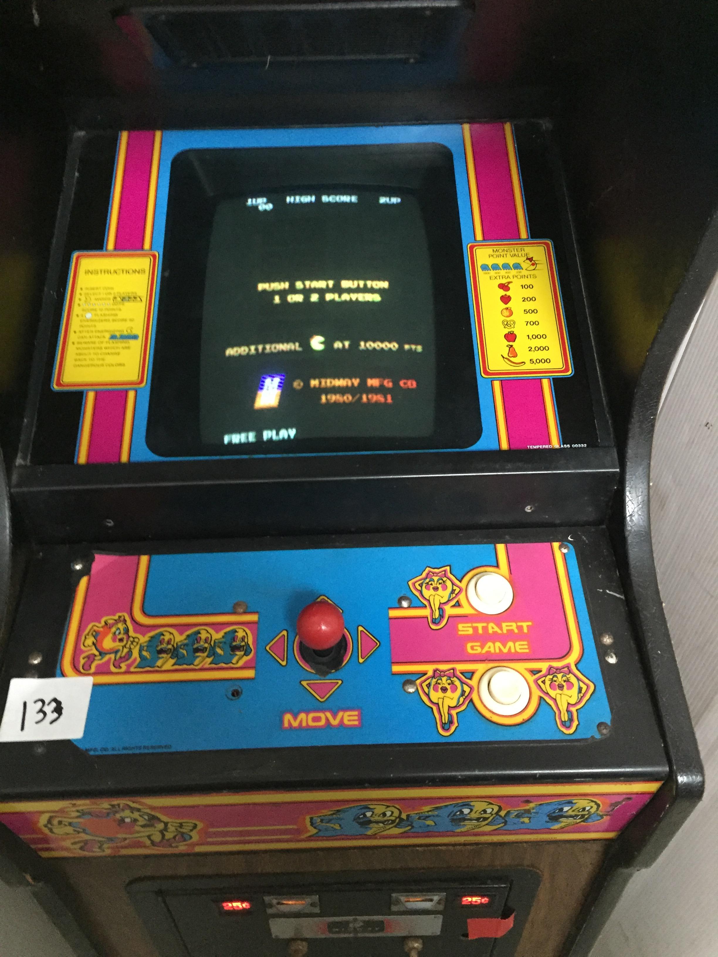 Ms. Pac-Man Arcade Machine