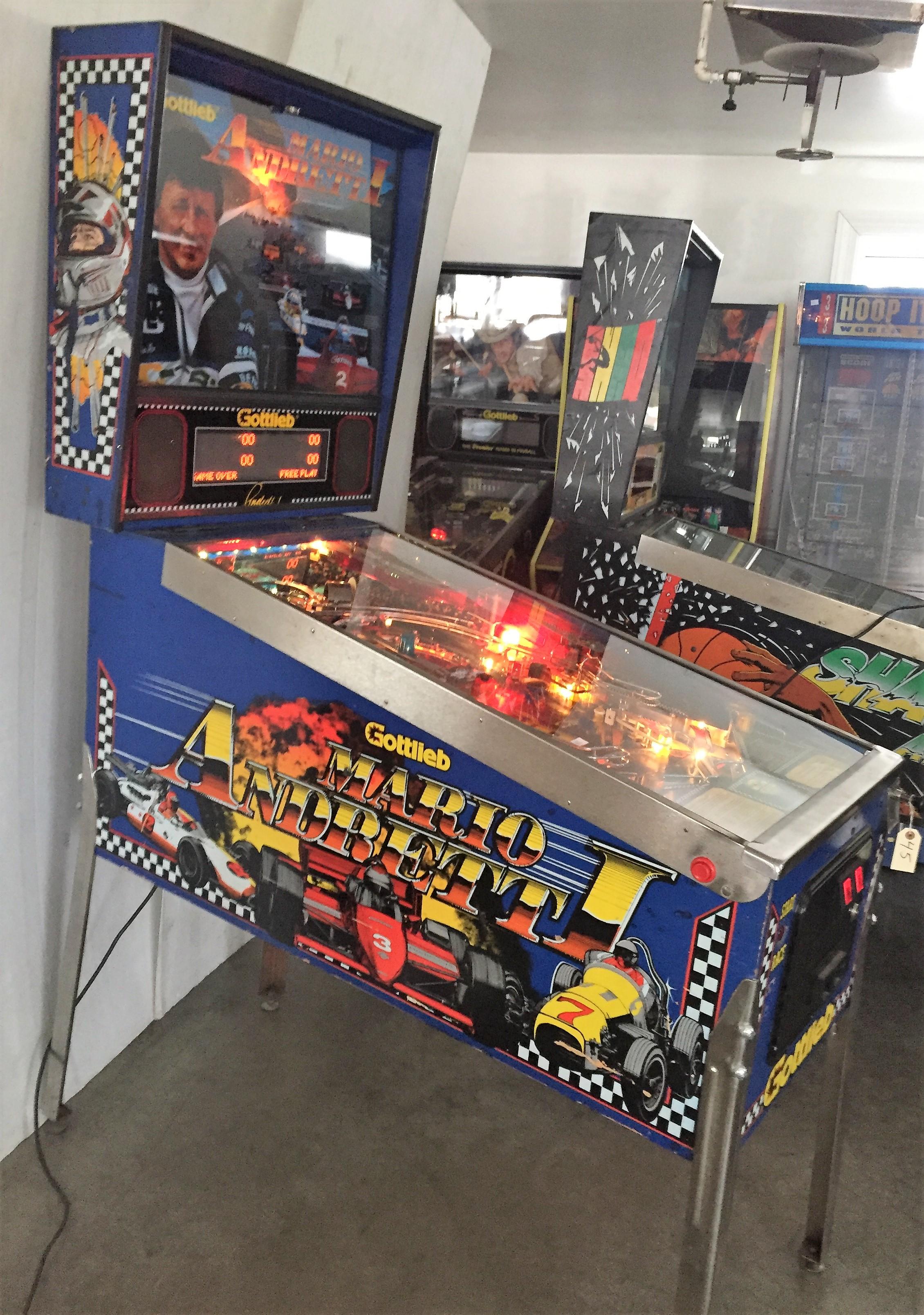 Mario Andretti Pinball Machine