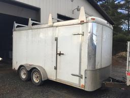 2012 14' Atlas cargo trailer w/ladder rack