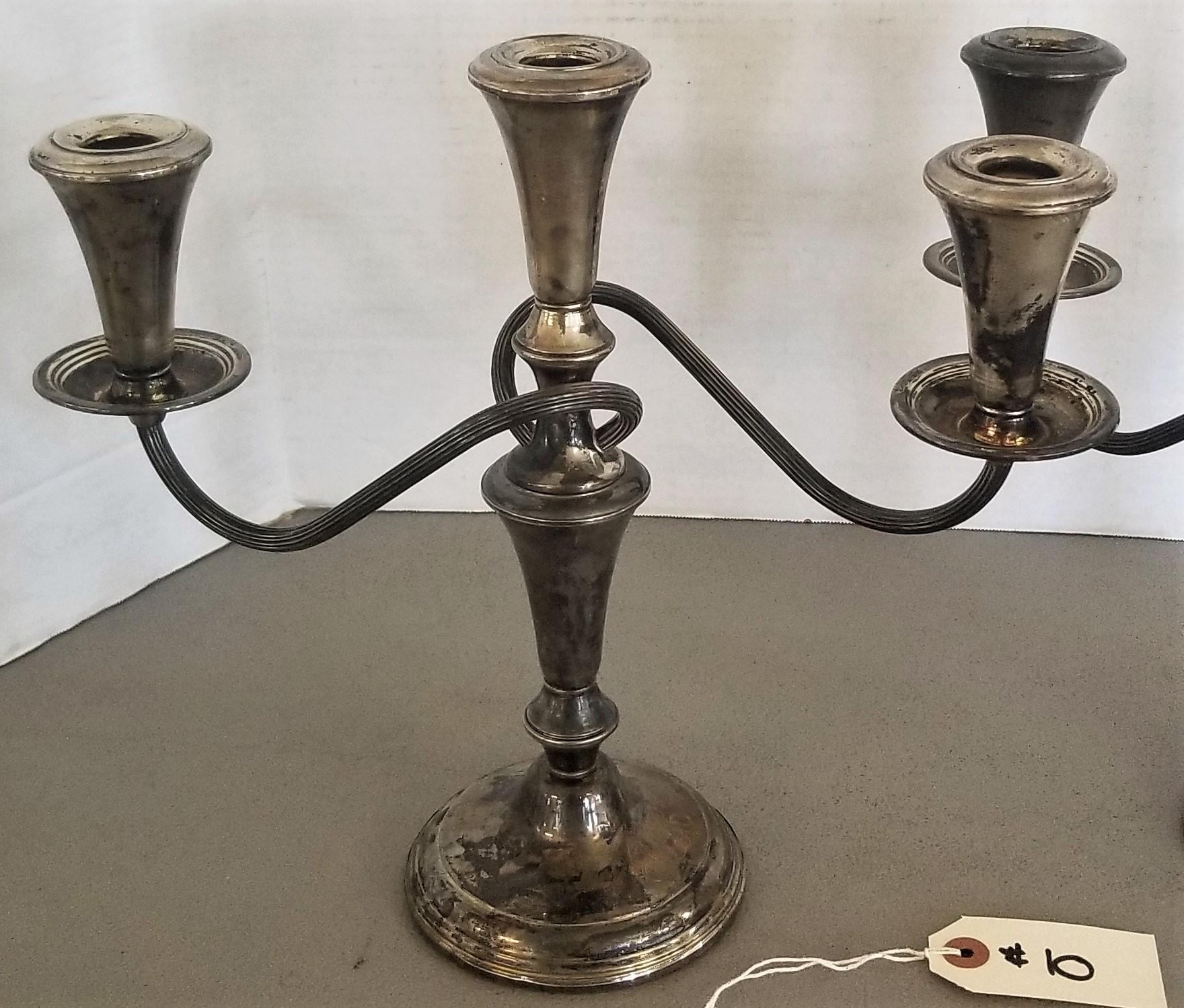 Sterling Whiting Weighted Candle Holders