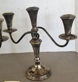 Sterling Whiting Weighted Candle Holders