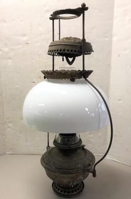 Antique Bradley & Hubbard Table Oil Lamp