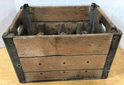 Vintage Wooden "Reliable Dairy" Milk Crate